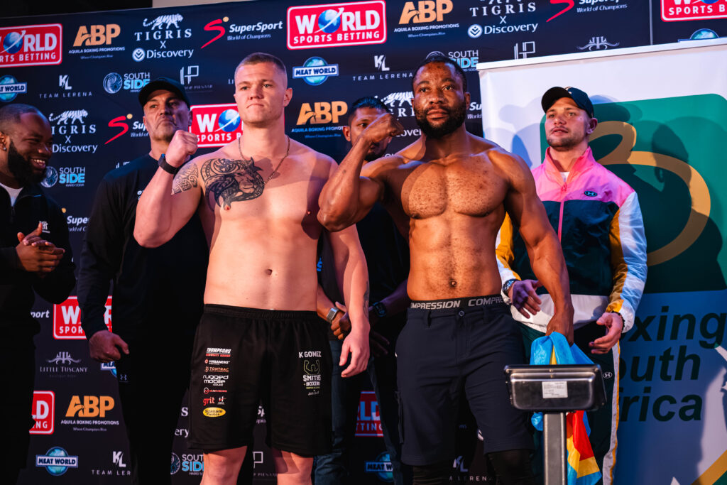 Tension builds as Aquila Boxing weigh-in sets the tone for fight night